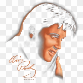 Elvis Presley Warm Portrait Juniors T-shirt - Illustration, HD Png Download - elvis png