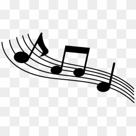 Musical Note Clipart - Notes Flowing Png, Transparent Png - music notes clipart png