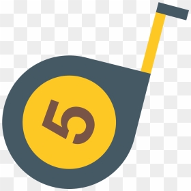 Tape Measure Icon - Circle, HD Png Download - tape measure png
