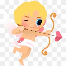 Cute Cupid - Valentine Cupid Clip Art, HD Png Download - bulls eye png