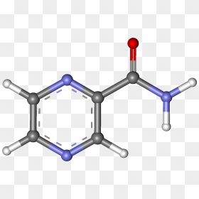 Pyrazinamide Ball And Stick - Pyrazinamide, HD Png Download - drum stick png