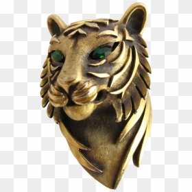 Bronze Sculpture, HD Png Download - tiger head png