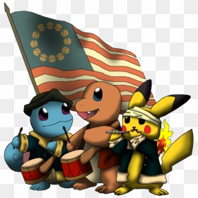 Traditional Games » Thread - Pikachu 4th Of July, HD Png Download - fourth of july png