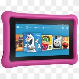 Kindle Fire Kids Edition Pink Transparent Image Computing - Fire Kids Tablet 7, HD Png Download - kindle png