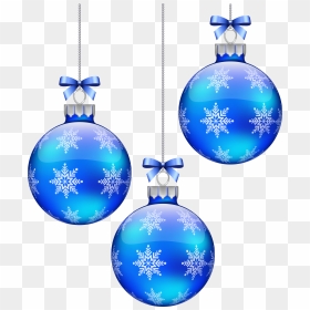 Christmas Balls Blue Png, Transparent Png - christmas balls png