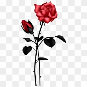 Rose Vector Png - Blue Clipart Transparent Flower Png, Png Download - rose vector png