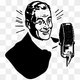 Entertainers Clipart, HD Png Download - old microphone png