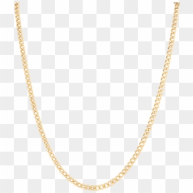 Mejuri Curb Necklace - Gouden Ketting, HD Png Download - rapper gold chain png