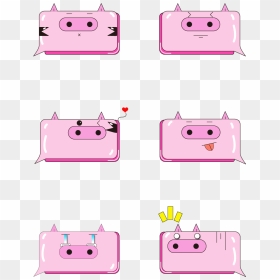 Pig Cartoon Bubble Box Dialog Png And Vector Image - Vector Graphics, Transparent Png - voice bubble png