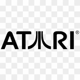 Atari Logo Black And White Png, Transparent Png - atari logo png