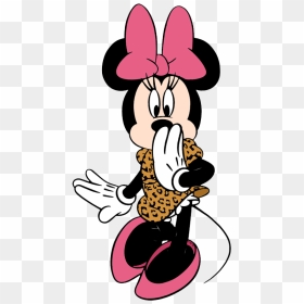 Minnie Mouse Clipart Leopard Print - Minnie Mouse Animal Print, HD Png Download - mouse animal png