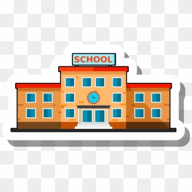 Building Cartoon Png - School Building Transparent Background, Png Download - school building png
