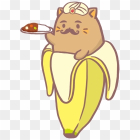 Bananya Wikia - Cat Inside A Banana, HD Png Download - namaste png