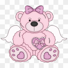 Pink Valentine Teddy Bear Png Clipart Picture - Clipart Pink Teddy Bear Png, Transparent Png - bear clipart png
