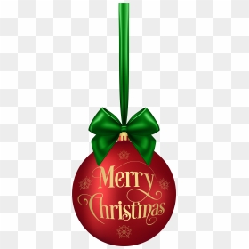 Merry Christmas Ball Red Clip Art Deco Image - Merry Christmas Ball Png, Transparent Png - merry christmas png transparent