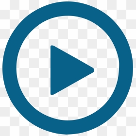 Blue Play Button - Circle, HD Png Download - play button png transparent