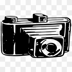 Old Style Camera - Old Fashioned Camera Silhouette, HD Png Download - old camera png