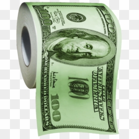 Money Toilet Paper, HD Png Download - hundred dollar bill png