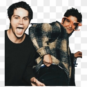 Sciles Teenwolf Dylanobrien Tylerposey Freetoedit - Dylan O Brien Et Tyler Posey, HD Png Download - tyler posey png