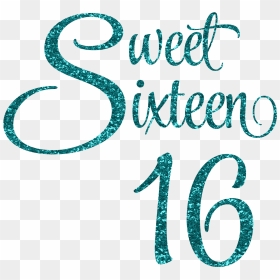 Glitter Sweet 16 Shirt Ideas, HD Png Download - sweet 16 png