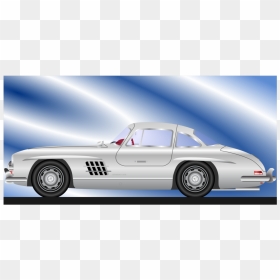 Classic Car,mercedes Benz 300sl,vintage Car - Car, HD Png Download - vintage car png