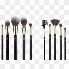 10 Piece Premium Brush Set - Makeup Brushes, HD Png Download - makeup brushes png