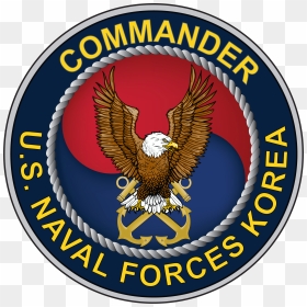 Seal Of Commander, U - Commander Naval Forces Korea, HD Png Download - us navy logo png