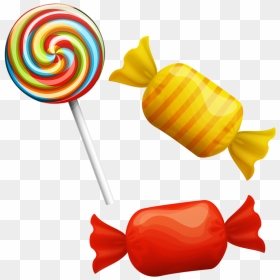 Lollipop Candy Clip Art - Candy Clipart, HD Png Download - sweet png