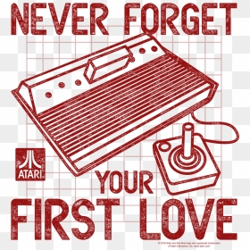 Atari First Love Youth T Shirt - Never Forget Your First Love Atari, HD Png Download - atari logo png