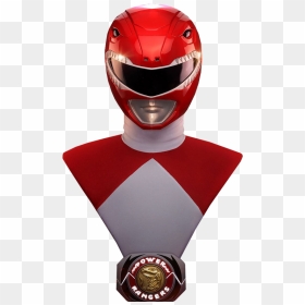 Red Ranger Helmet Po Mighty Red Life - Power Rangers Red Helmet, HD Png Download - power ranger png
