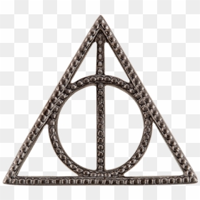 Harry Potter Stencil Deathly Hallows, HD Png Download - harry potter wand png