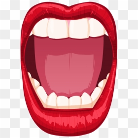 An Object-lesson - Cartoon Mouth Open Drawing, HD Png Download - yelling png