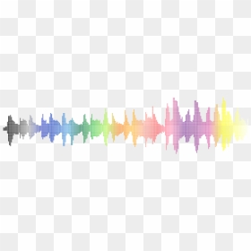 Sound Wave Mosaic Ii Prismatic - Sound Waves Transparent .png, Png Download - sound wave transparent png