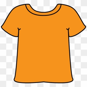 Orange Tshirt - T Shirt Clipart, HD Png Download - blank t shirt png