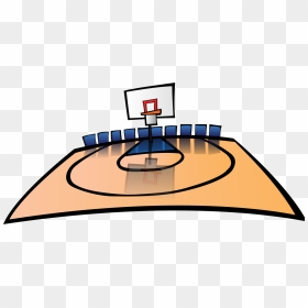 Artwork,naval Architecture,line - Basketball Court Clipart, HD Png Download - basketball backboard png