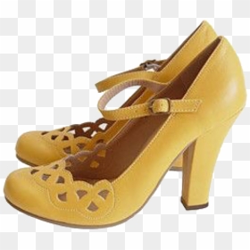 Edit, Moodboard, And Niche Image - Mustard Pumps, HD Png Download - heels png