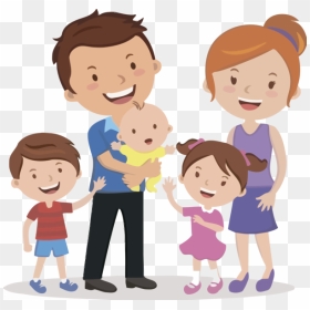 Transparent Family Day Cartoon People Child For Happy - Clip Art Family, HD Png Download - happy family png