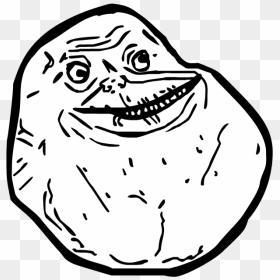 Clipart Royalty Free Download Known By Me Forever Alone - Forever Alone Meme Png, Transparent Png - trollface png transparent