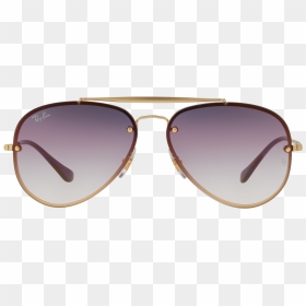 Sunglasses Ray Ban Aviator Blaze Gold Matte Rb3584n - Shadow, HD Png Download - aviator sunglasses png