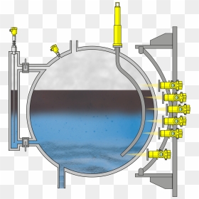 Level And Pressure Measurement In An Oil Separator, HD Png Download - line separator png