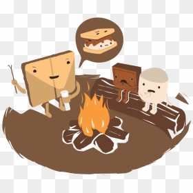 Smores Vector S More - Chocolate Cake, HD Png Download - smores png