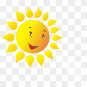 Smiley Cartoon Clip Art - Earth Ozone Layer Cartoon, HD Png Download - happy sun png