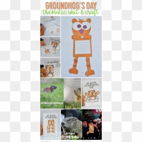 Groundhog"s Day Unit And Craft Activities Pack With - Cartoon, HD Png Download - groundhog png