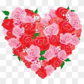 Heart Clipart Bouquet - Love Hearts Stickers For Whatsapp, HD Png Download - bouquet of roses png