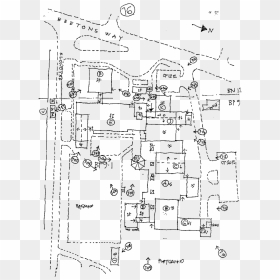A Surveyor"s Sketch Plan Of A School Building - School Building, HD Png Download - school building png