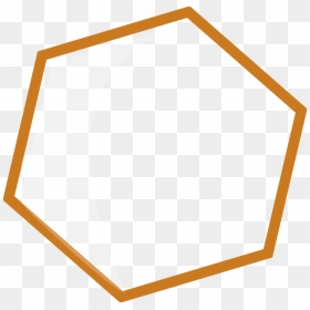 Gold Hexagon Frame Png, Transparent Png - hexagon outline png