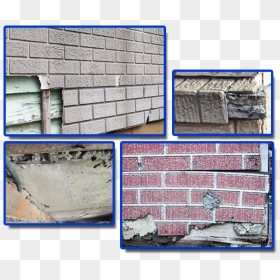 Asbestos In Wall Imitation Brick Cladding - Fake Brick Cladding Asbestos, HD Png Download - broken brick wall png