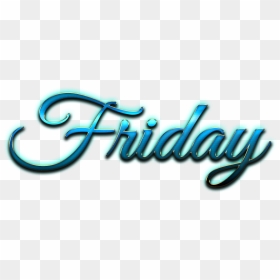 Friday Italic Logo Png - Calligraphy, Transparent Png - friday png
