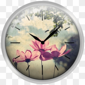 French Wild Flowers - Wall Clock, HD Png Download - wild flowers png