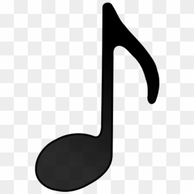 Eighth Note - Black And White Music Note, HD Png Download - eighth note png